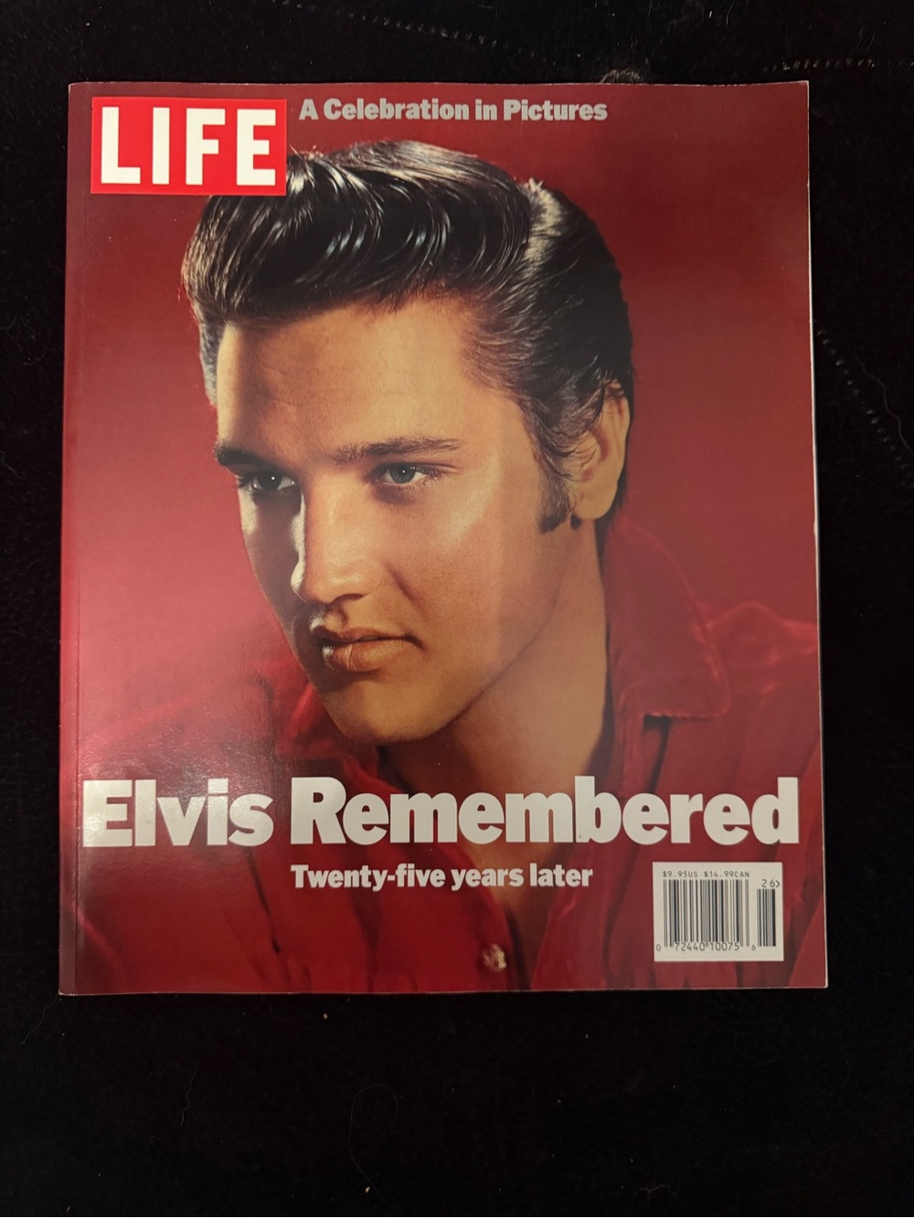LIFE Magazine "Elvis Remembered" Red Cover Home Accent